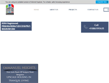 Tablet Screenshot of emmanuelconstructions.com